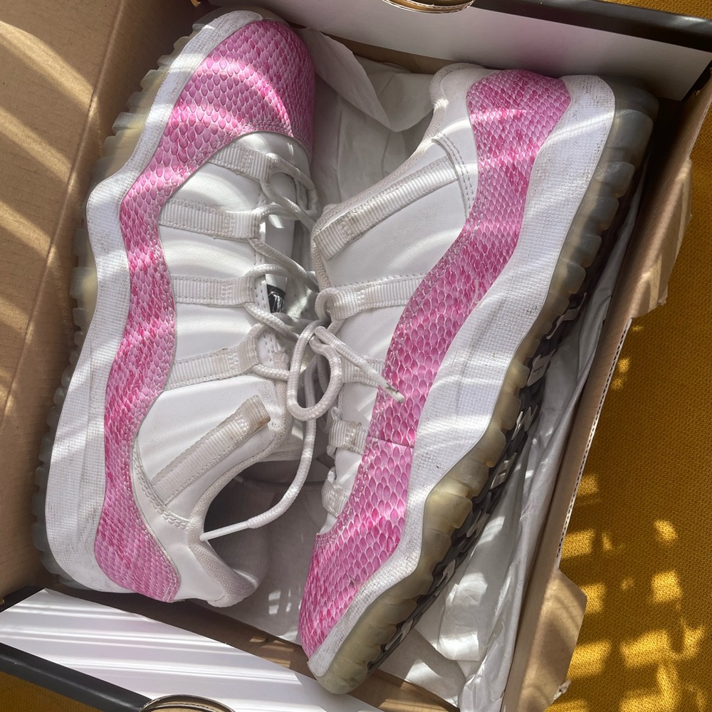 Pink Snake Skin 11’s